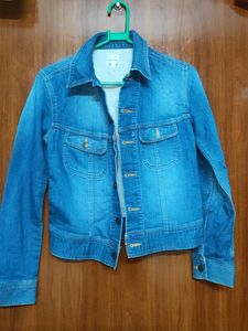 Classic Blue Hand-painted Denim Jacket