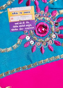 Elegant Pink n blue saree