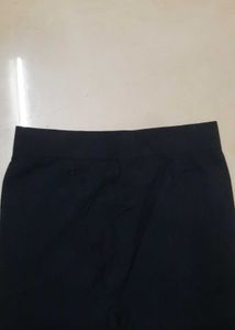 Black Textured Leggings