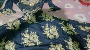 A Pretty Blue Glitter Gown