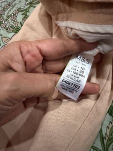 Marks &amp; Spencer Linen Blend Straight-Leg Trousers