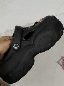 Cute Black crocs with charms