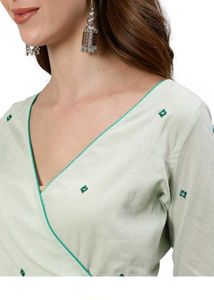 Elegant Mint Green Anarkali Kurta Set