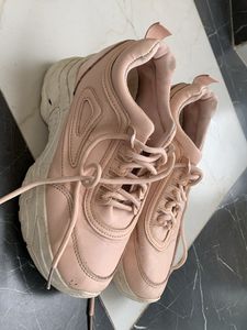 Stylish Pink Chunky Sneakers