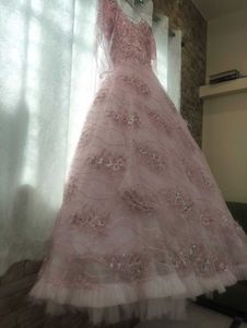 Beautiful Pink Embellished Gown