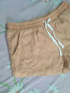 Peach Drawstring Shorts