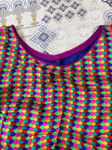Vibrant Multi-Color Embroidered Blouse