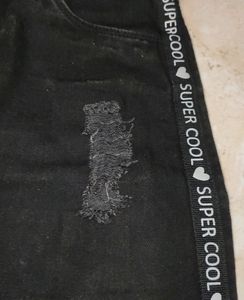 Black Denim Skirt