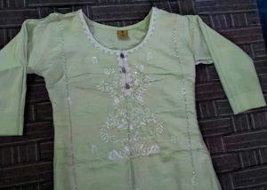 # for beautiful girls  Embroidered Kurta