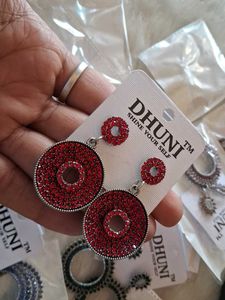 Stunning Red Stone Earrings