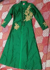 Elegant Green Embellished Gown