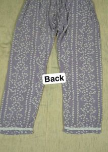 Lavender Printed Kurti with pant