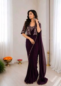 indo western saree modern sare