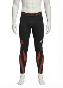 Adidas Black & Orange Athletic Tights