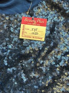 Blue Sequins Top on sale