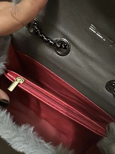 never used Fluffy Grey Shoulder Bag