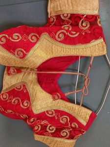 Red Embroidered Blouse