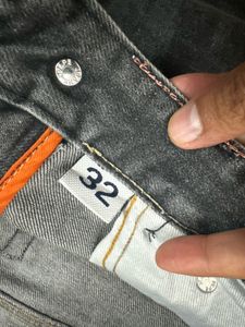 Dark Grey Denim Jeans