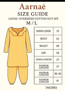 FIXED PRICE Orange Striped Cotton Kurta Set