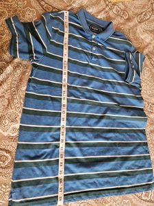 Byford Blue Striped Polo T-Shirt
