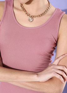 Ribbed Sleeveless Bodycon Dress + Free Gift