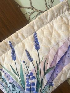 Quilted Lavender Clutch/Sling Bag