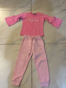 Pink "Angeles" Sweatshirt & Joggers Set