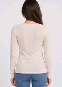 Chic Long Sleeve Top with Ruffle Detail