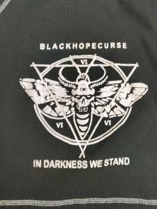 Blackhopecurse Graphic Print Crop Top