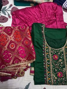 Elegant Teal Kurta Set with Dupatta