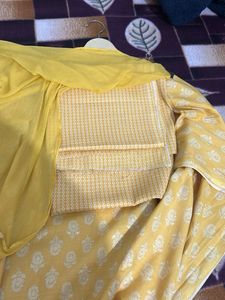 Elegant Yellow Embroidered Kurta Set