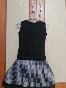 Black &amp; White Checkered Dress
