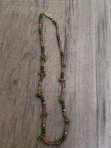 Gold Tone Ethnic Earrings with Stones