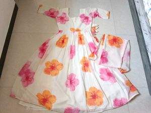 Floral Print Kurta with Dupatta