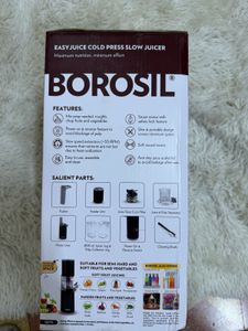 Borosil EasyJuice Cold Press Slow Juicer
