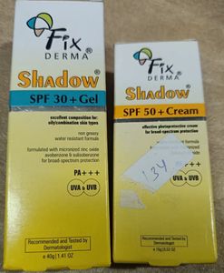 Fix Derma Shadow🌟 Sunscreen Lot pack
