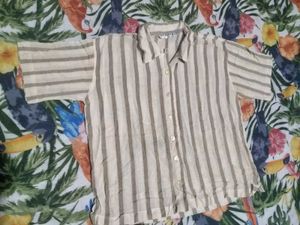 Striped Button-Down Shirt