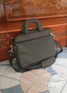 Classic Black Leather Briefcase