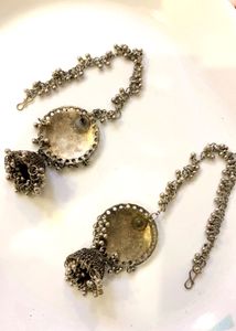 Unique Leaf Design Jhumka Jewellery Set