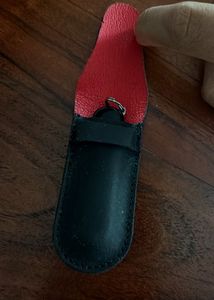 Black Leather Pouch Case for Pen drives
