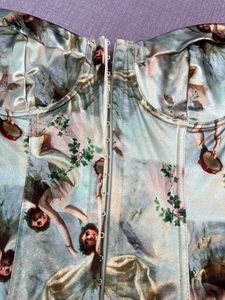 Imported Satin Silk Designer Corset Top