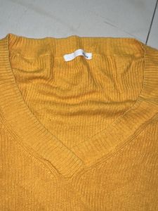 Cozy Mustard Knit Sweater