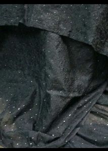 Elegant Black Net saaree
