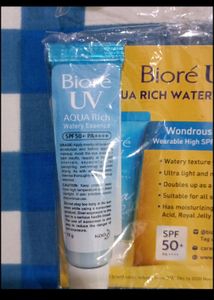 Biore Uv Sunscreen And Bioderma Blue Face Wash