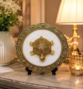 Antique Gold Tortoise Showpiece