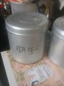 Vintage Aluminum Canister