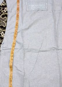 Kurti Grey 1 mirror &amp; Embroidery work/fancy/