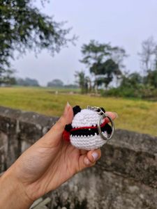 Handmade Crochet Panda Keychain