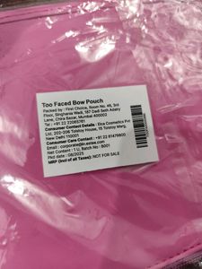Too Faced Bow Pouch