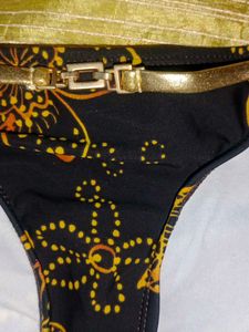 Guess Brown &amp; Gold Bikini Bottoms